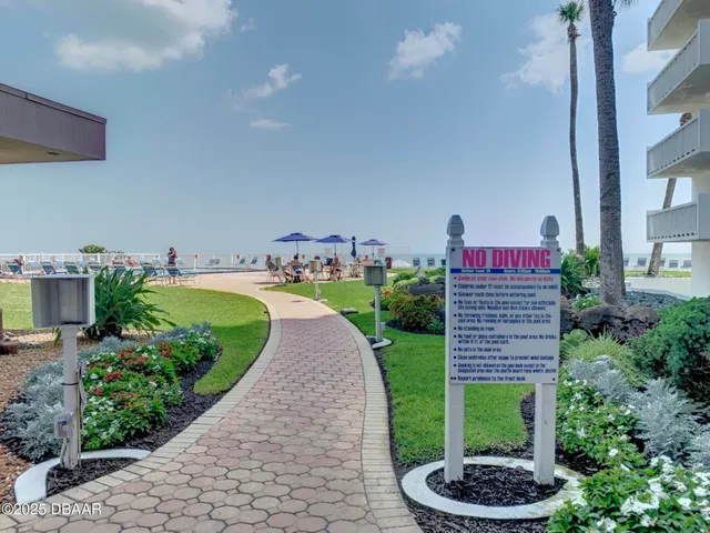 a view of a backyard with potted plants