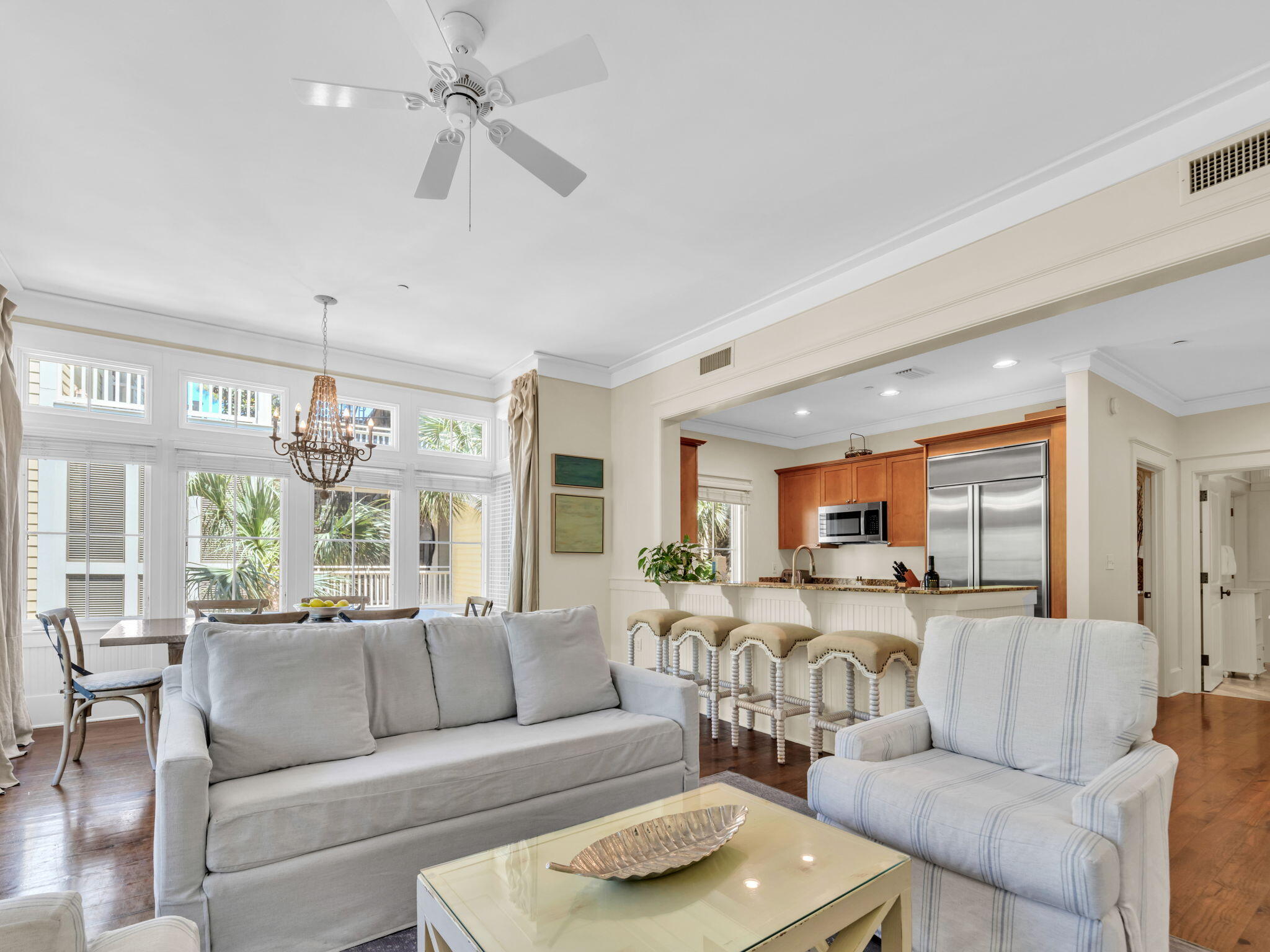 1660 East County Highway 30A, Unit 102 Santa Rosa Beach, FL 32459 - Photo 18 of 48 a living room with furniture and a large window
