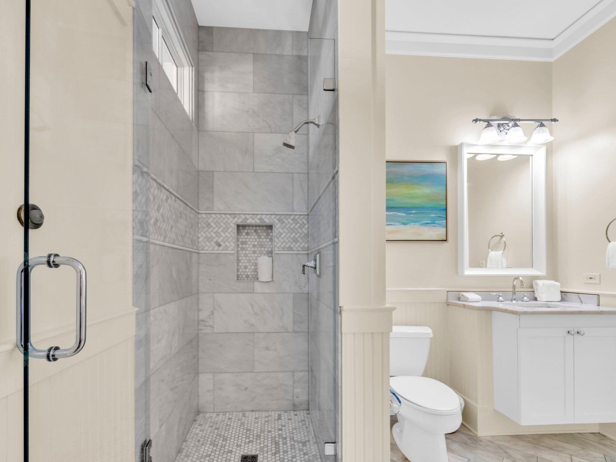 1660 East County Highway 30A, Unit 102 Santa Rosa Beach, FL 32459 - Photo 29 of 48 a bathroom with a sink toilet and shower