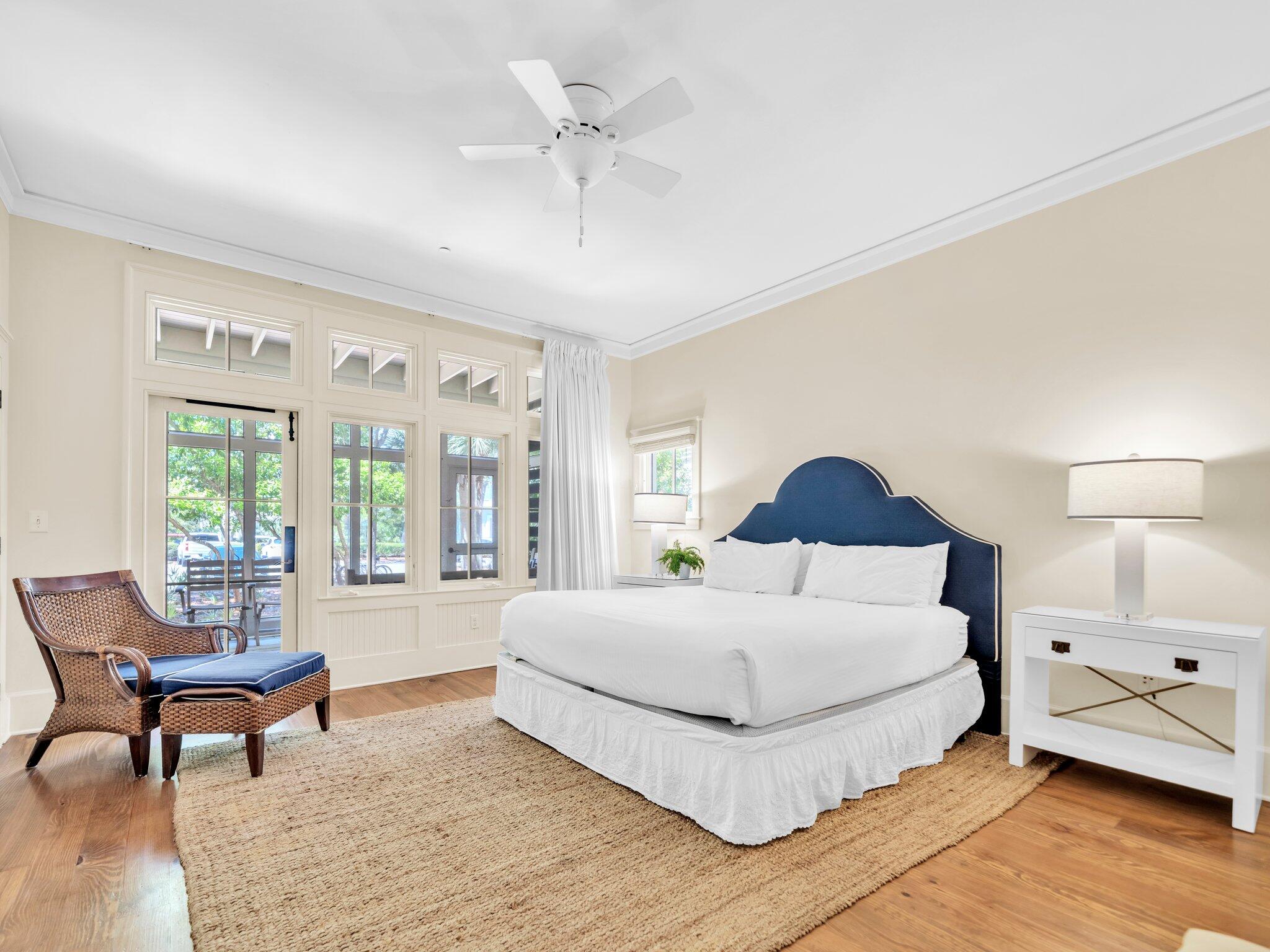 1660 East County Highway 30A, Unit 102 Santa Rosa Beach, FL 32459 - Photo 6 of 48 a bedroom with a large bed and a window