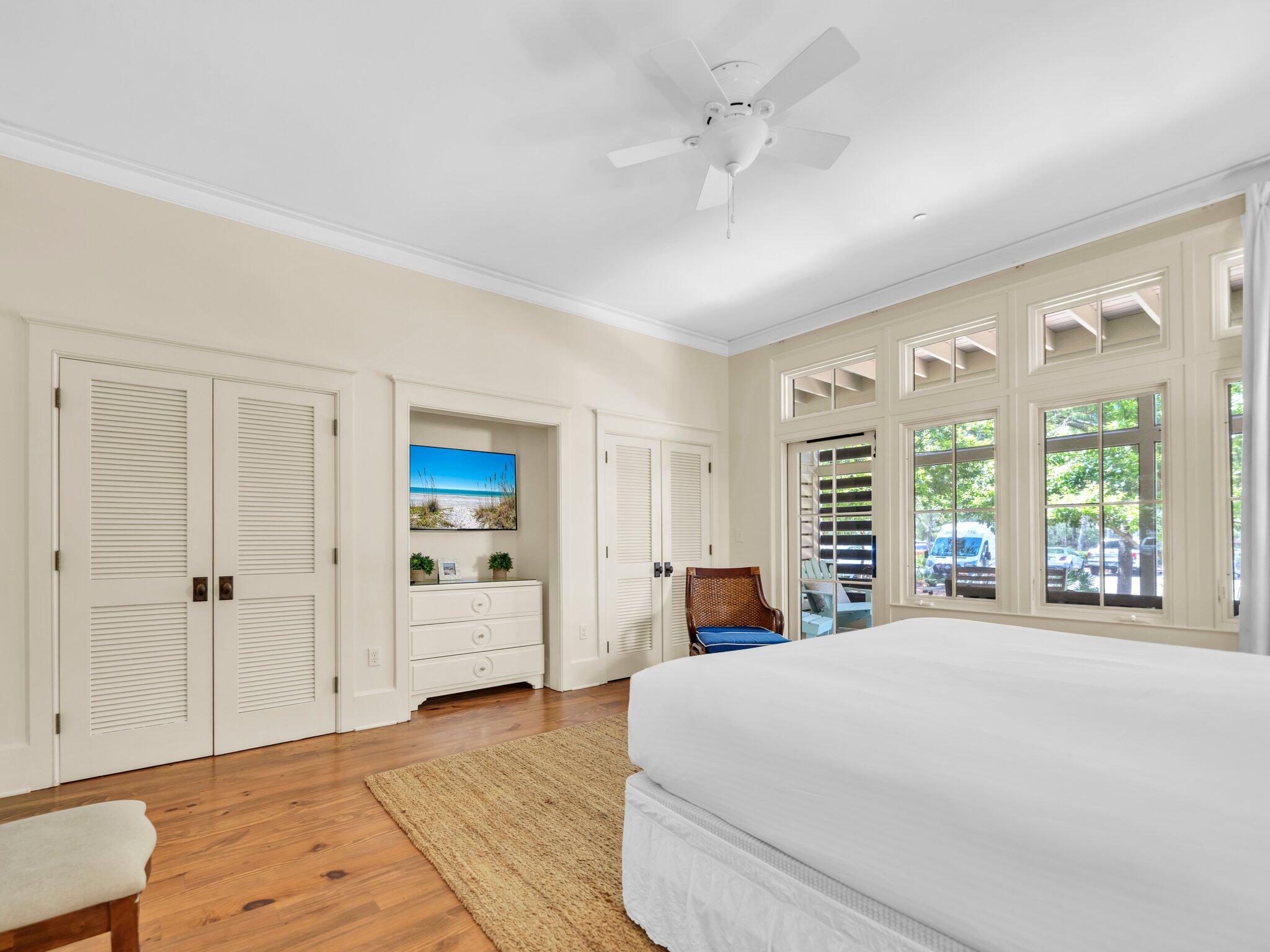 1660 East County Highway 30A, Unit 102 Santa Rosa Beach, FL 32459 - Photo 7 of 48 a bedroom with a large bed and a window