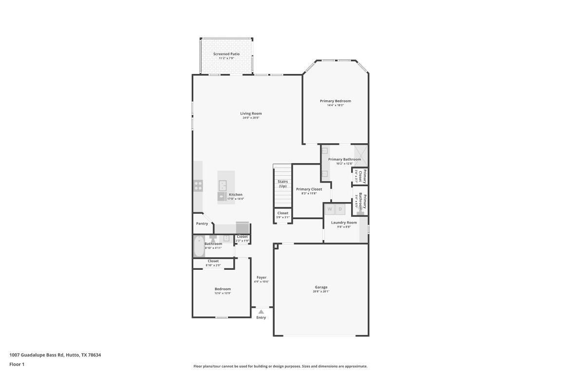 1007 Guadalupe Bass Road Hutto, TX 78634 - Photo 36 of 39 View of floor plan / room layout
