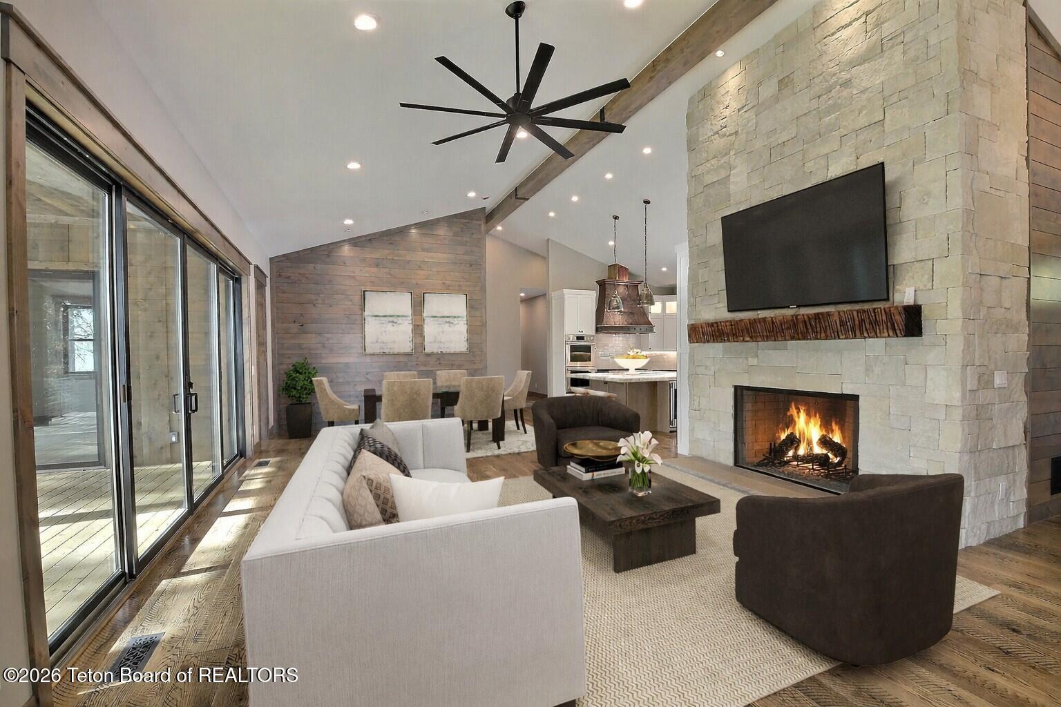 5727 Forest Ridge Road Victor, ID 83455 - Photo 9 of 76 Great Room Virtual Staging 3