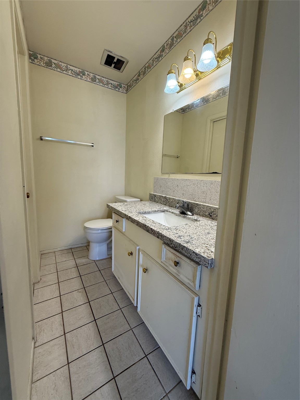 8140 Fondren Road, Unit 8140 Houston, TX 77074 - Photo 18 of 28 a bathroom with a granite countertop sink and a mirror