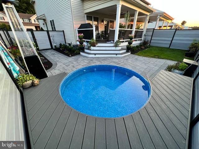 247 Bainbridge Circle Reading, PA 19608 - Photo 25 of 30 swimming pool view with a seating space