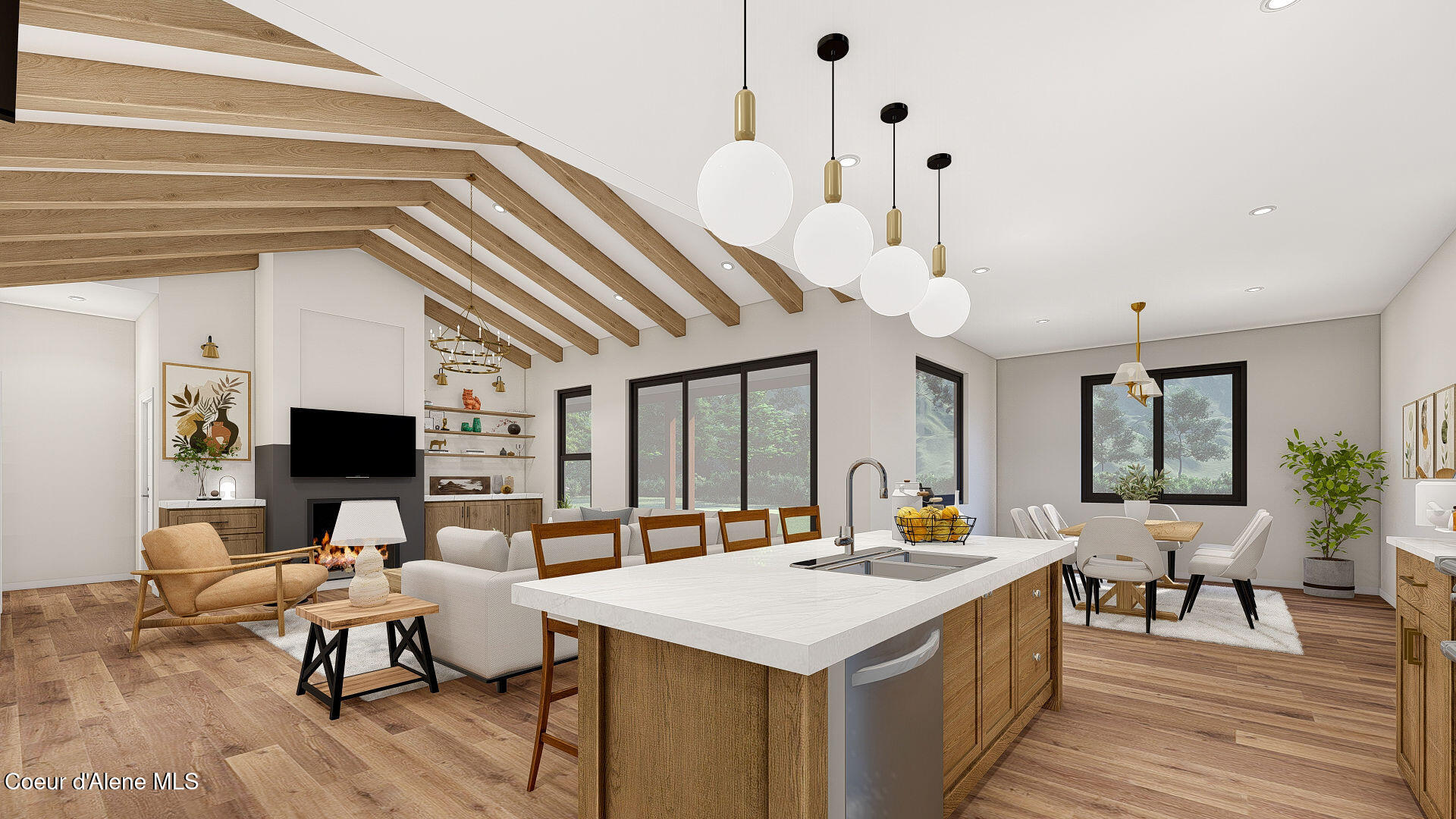 3 Ellington Court Rathdrum, ID 83858 - Photo 12 of 21 Great Room/Kitchen