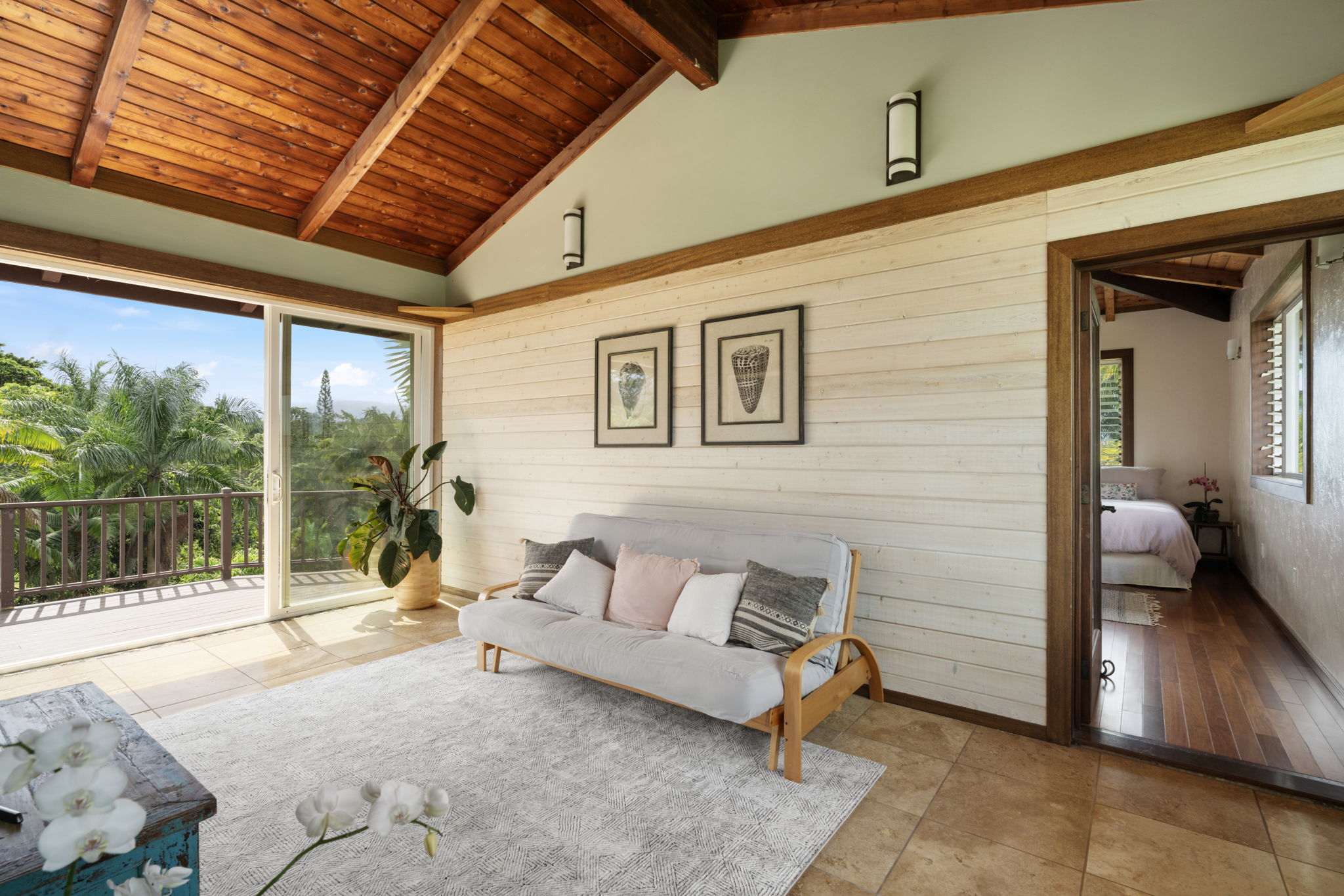 7473 E Koolau Road Kilauea, HI 96754 - Photo 13 of 30 a outdoor space with patio lots of furniture and glass door