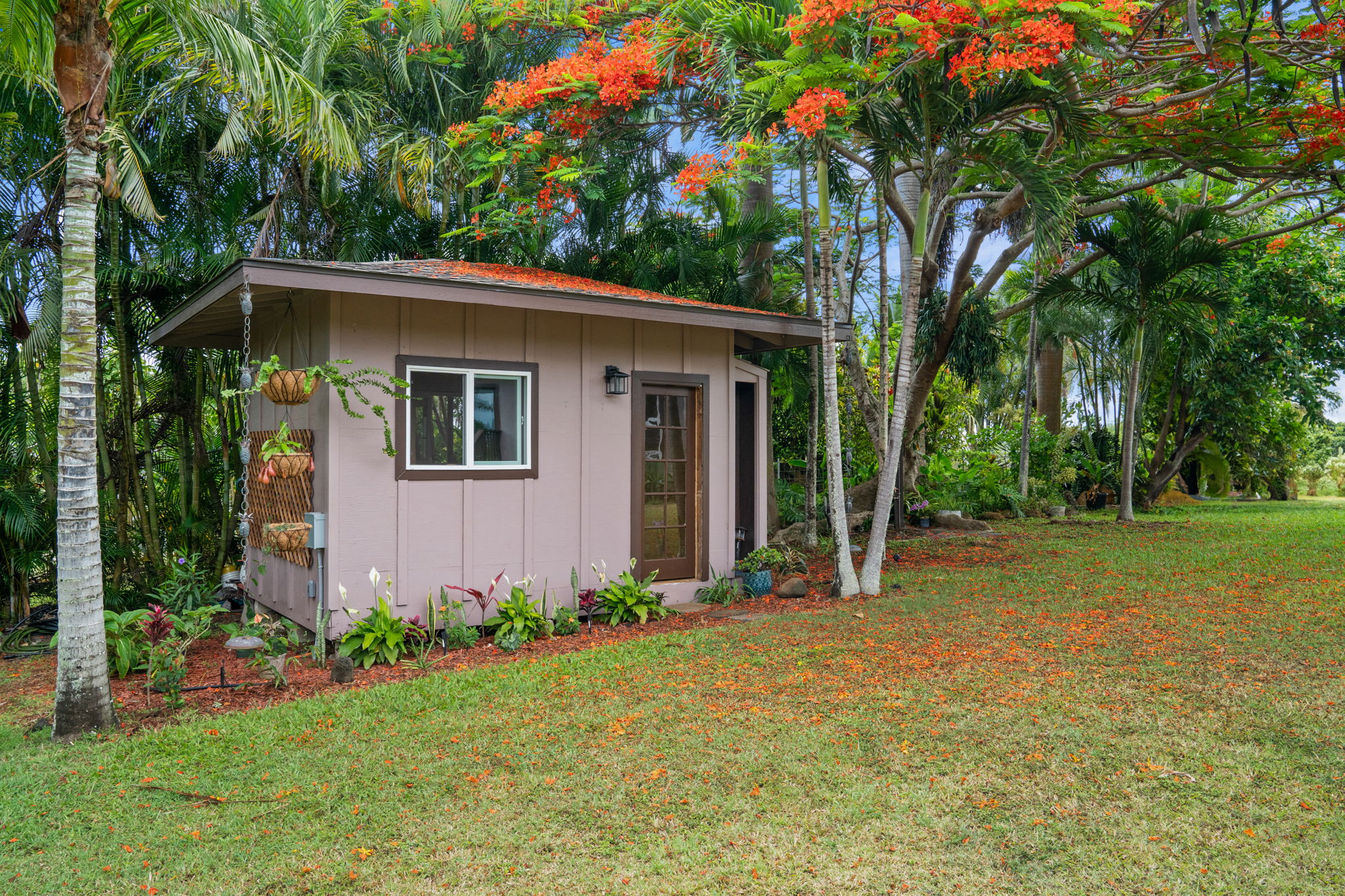 7473 E Koolau Road Kilauea, HI 96754 - Photo 19 of 30 a view of a house with backyard and garden