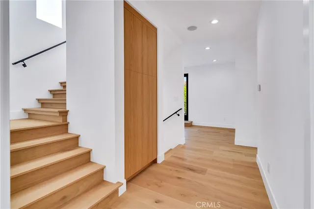 a balcony with furniture