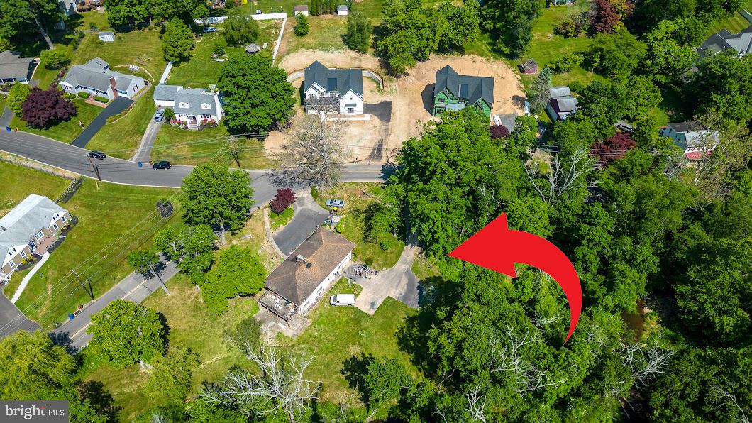 937 Sandy Run Road Yardley, PA 19067 - Photo 8 of 12 Ariel view with new construction homes in view