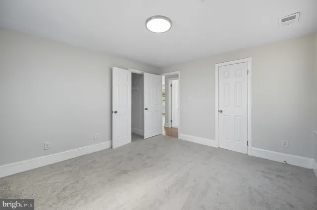 a view of an empty room