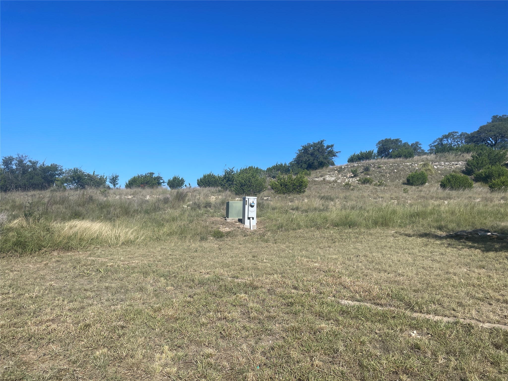 428 Summit Spring Lane Johnson City, TX 78636 - Photo 4 of 19 a view of a dry yard with trees