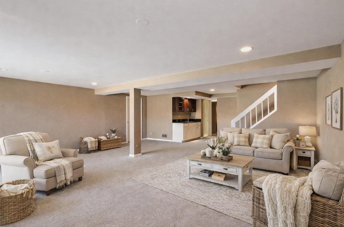 814 Oak Hill Road Lake Barrington, IL 60010 - Photo 30 of 59 a living room with furniture and a couch