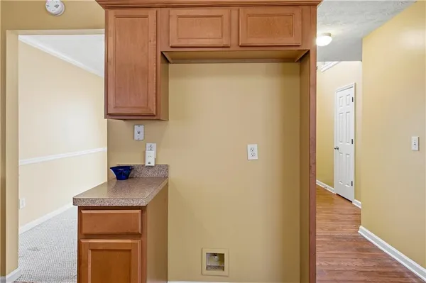 a room with storage and utility