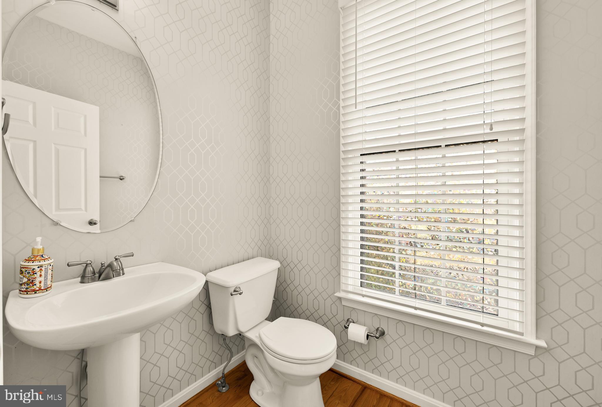 3015 Fallswood Glen Court Falls Church, VA 22044 - Photo 14 of 36 a bathroom with a sink a toilet and a mirror