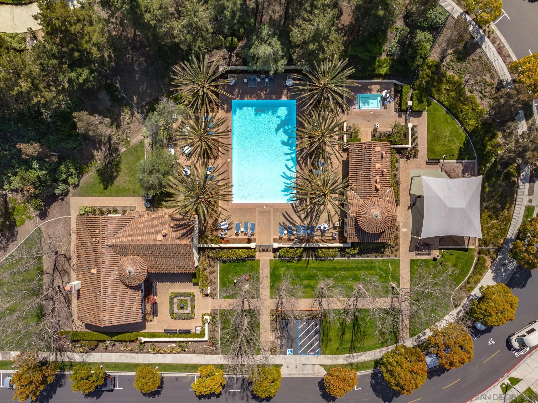 1589 Laurel Circle Vista, CA 92081 - Photo 26 of 31 an aerial view of a house with swimming pool and outdoor seating