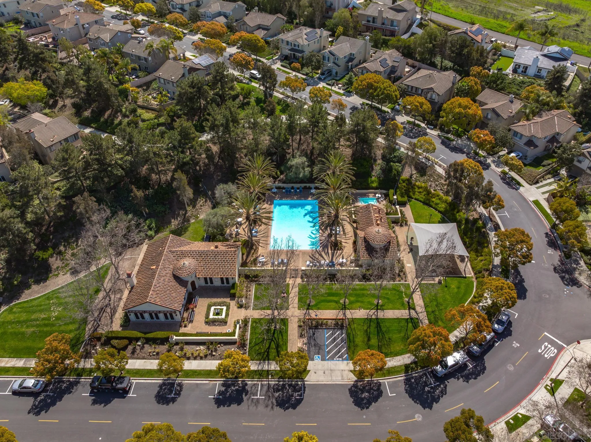 1589 Laurel Circle Vista, CA 92081 - Photo 31 of 31 an aerial view of a houses with yard