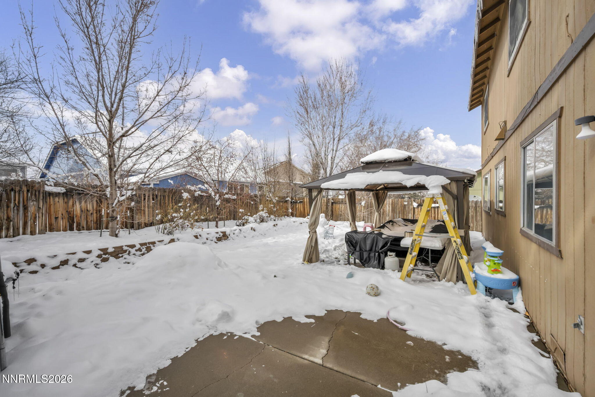 8655 Silver Shores Drive Reno, NV 89506 - Photo 37 of 42 a view of a yard covered in snow