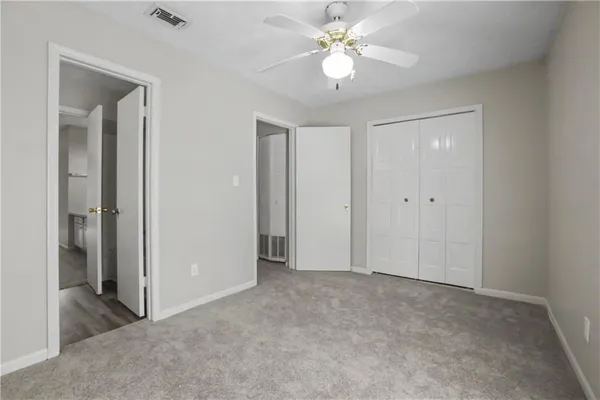 a view of an empty room