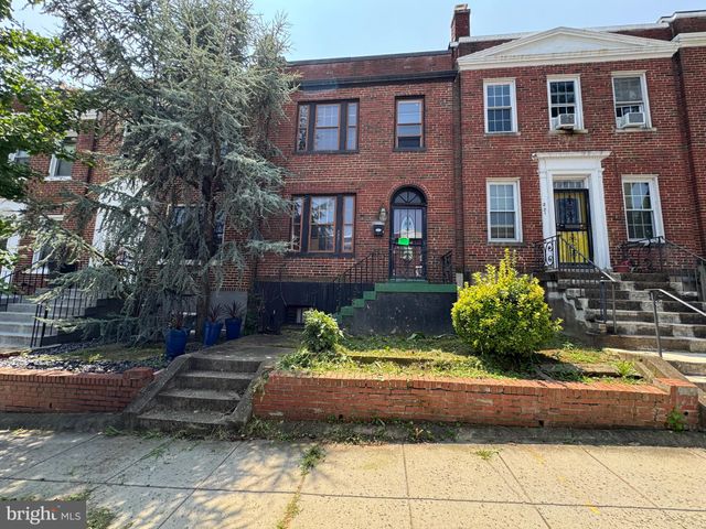 a front view of a house