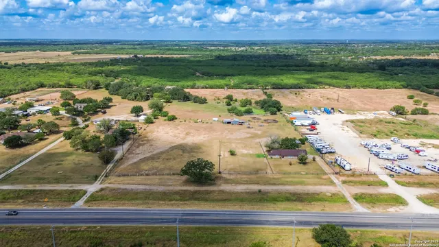 a view of yard with ocean view