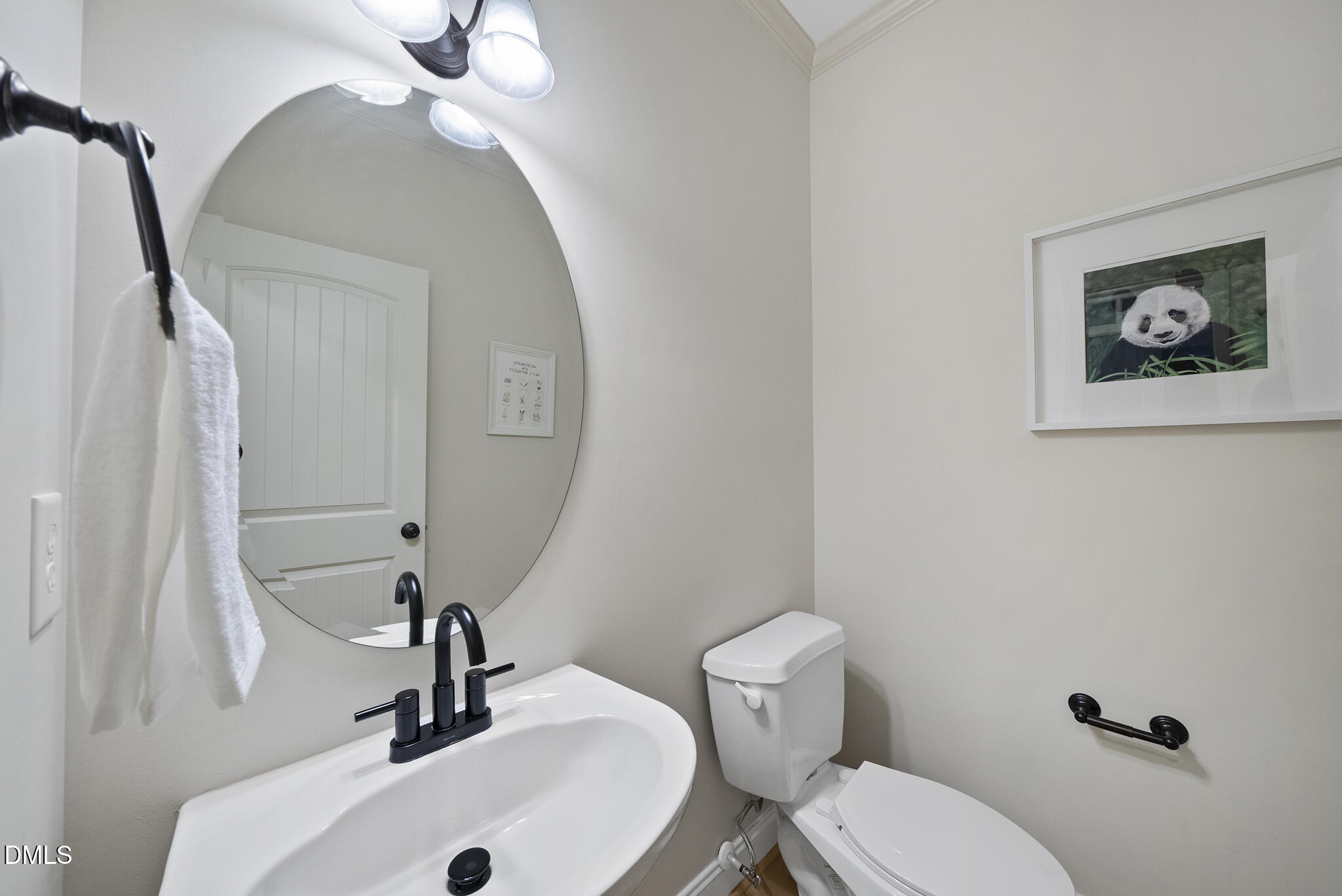 437 Big Willow Way Rolesville, NC 27571 - Photo 42 of 43 a bathroom with a toilet a sink and mirror