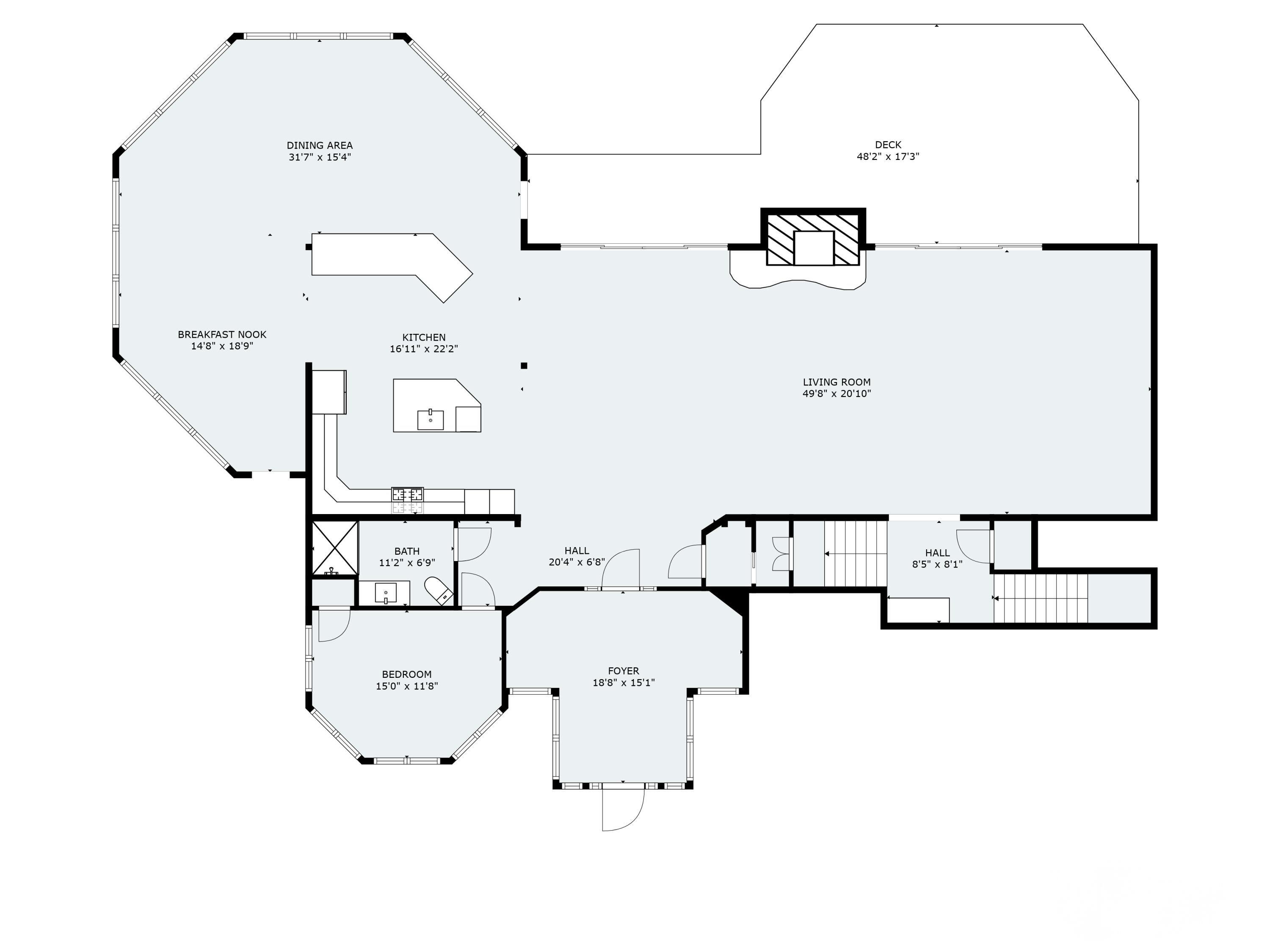 238 Laudholm Farm Road Wells, ME 04090 - Photo 69 of 71 1st Level Floorplan