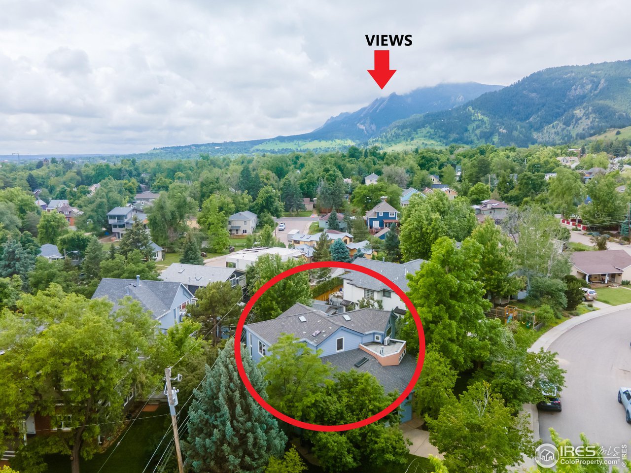 516 Valley View Drive Boulder, CO 80304 - Photo 2 of 35 Flatiron Views from Primary BR Balcony/Deck