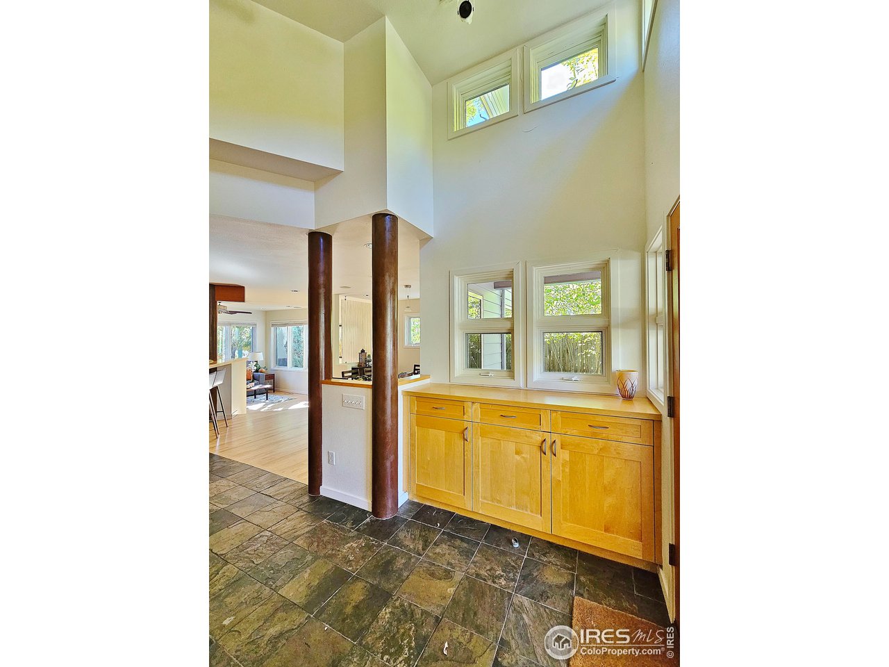 516 Valley View Drive Boulder, CO 80304 - Photo 5 of 35 Entry Foyer with Cathedral Ceilings & Sunshine