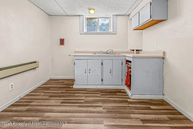 a view of a hallway with closet
