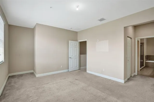 a view of an empty room