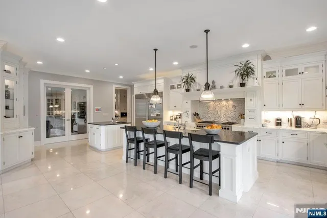 a large kitchen with lots of counter space and appliances