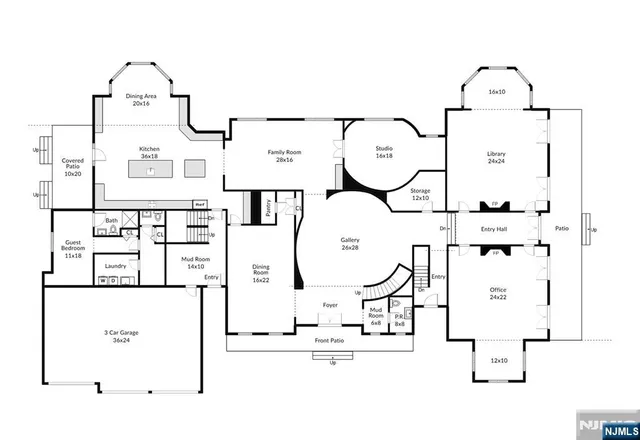 a picture of a bathroom with a sink and mirror