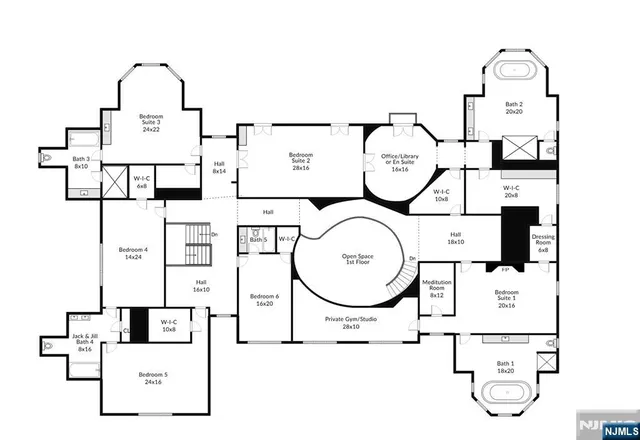 a picture of a bathroom with a sink and a mirror