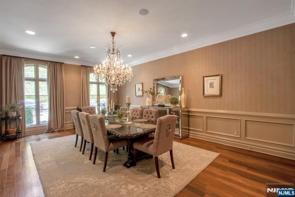 19 Autumn Terrace Alpine, NJ 07620 - Photo 10 of 33 a view of a dining room with furniture window and wooden floor