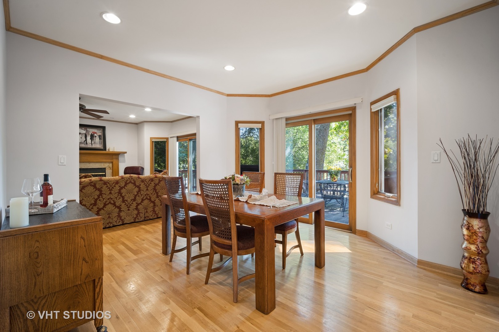 501 Warren Road Glenview, IL 60025 - Photo 8 of 29 a view of a dining room with furniture window and wooden floor