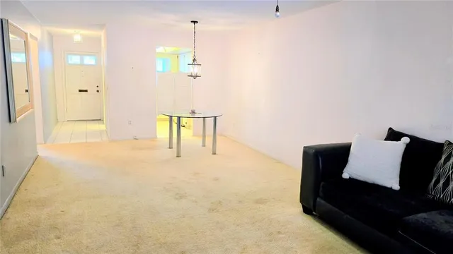 a view of a livingroom with furniture