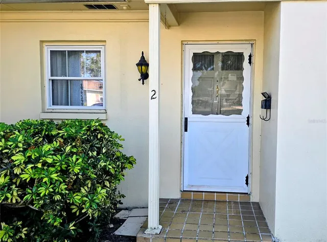a front view of a house with entryway