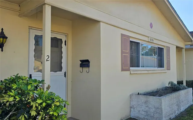 a view of front door of house