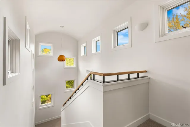 a bedroom with a bed and a potted plant