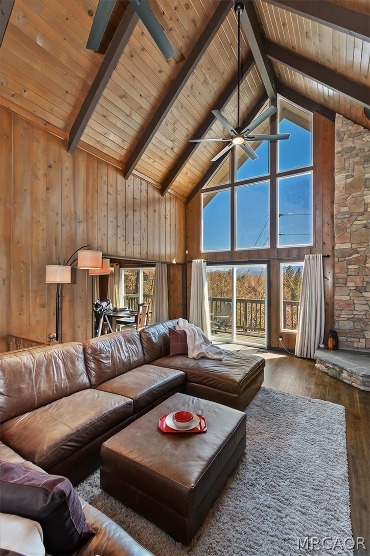 27994 West Shore Road Lake Arrowhead, CA 92352 - Photo 7 of 30 a living room with furniture and a window