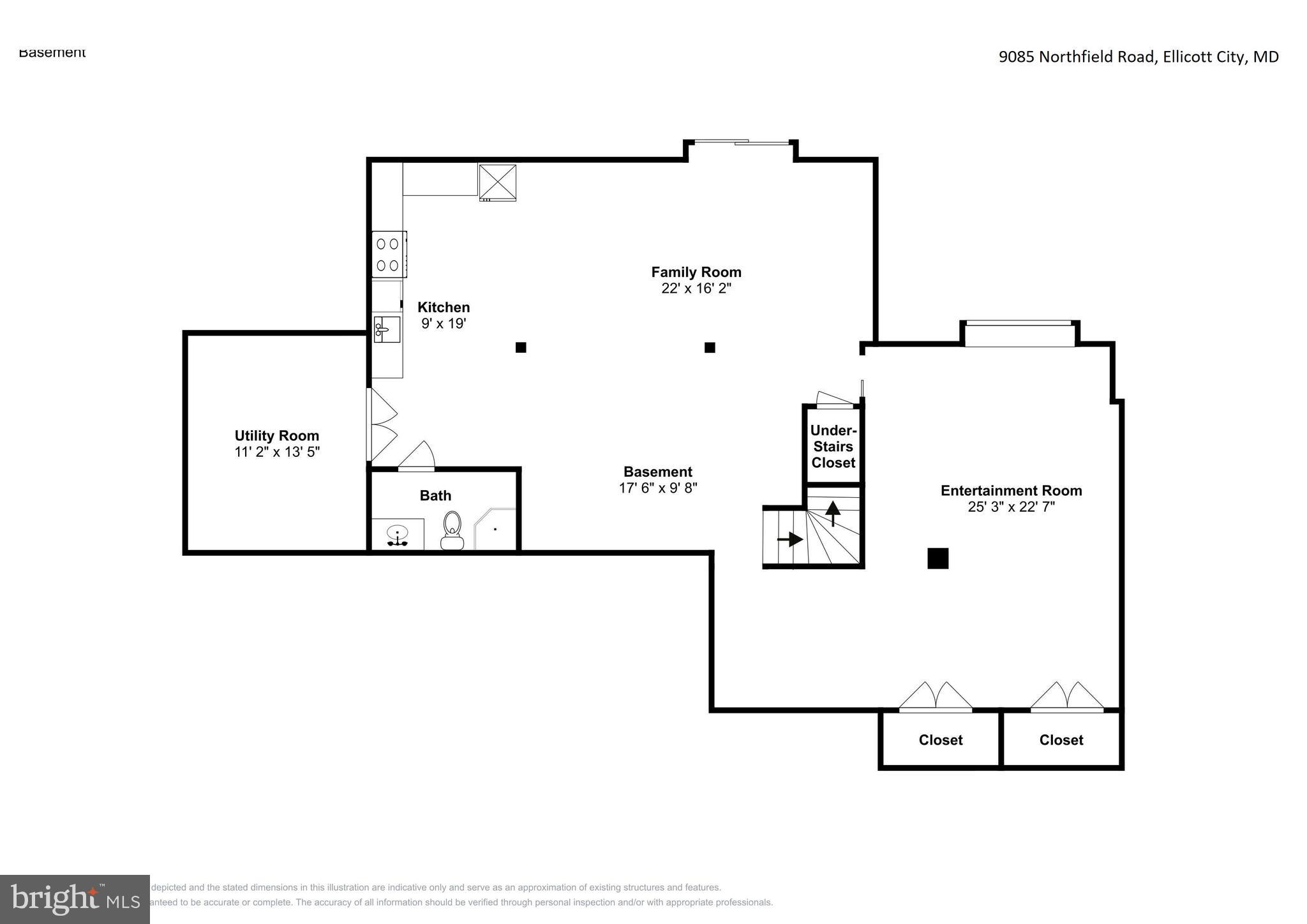 9085 Northfield Road Ellicott City, MD 21042 - Photo 59 of 61 Floorplan - Basement