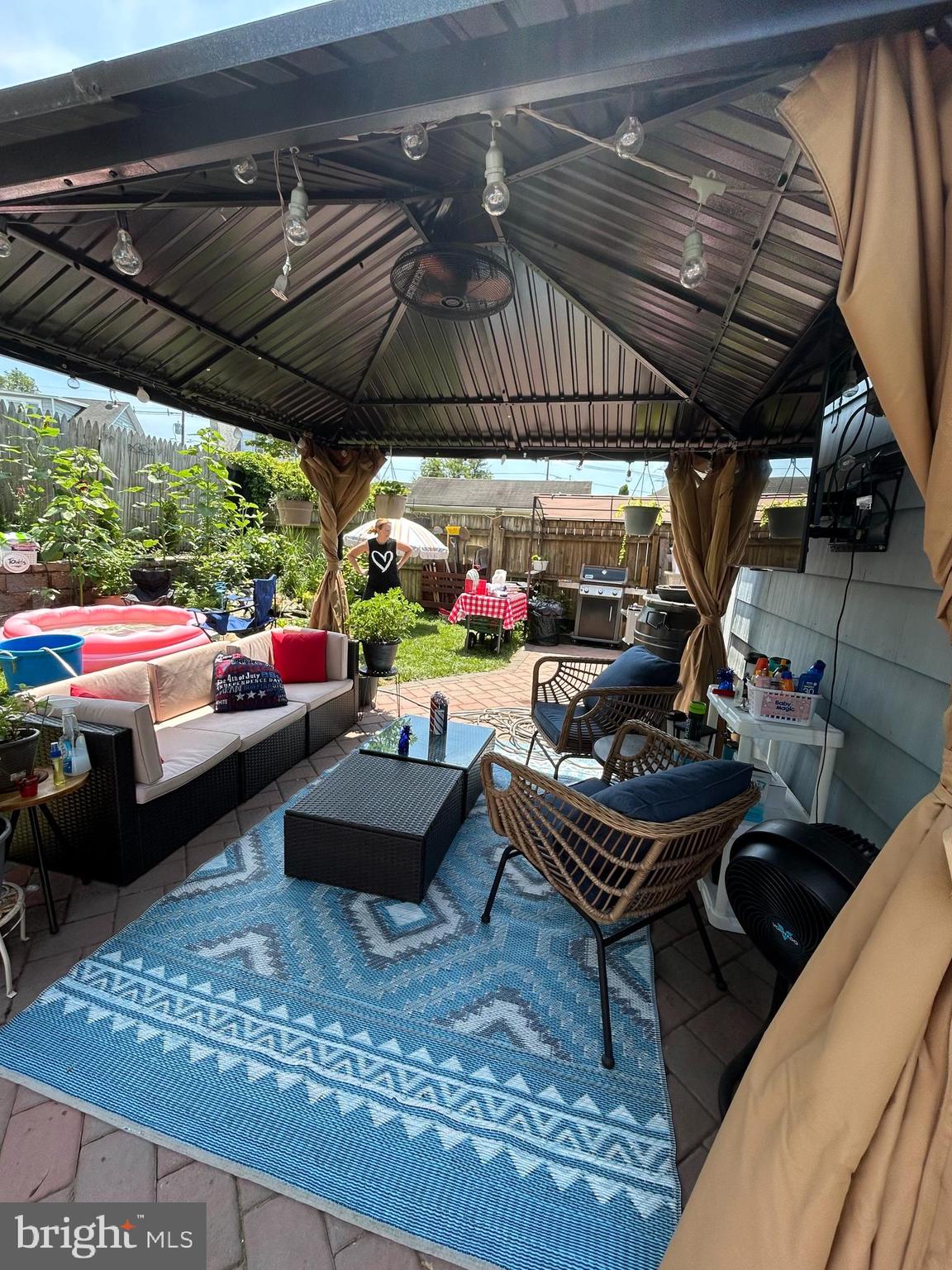 68 Madison Avenue Hamilton, NJ 08619 - Photo 27 of 29 backyard gazebo w/TV