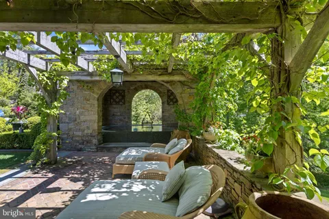 a front view of a house with outdoor space