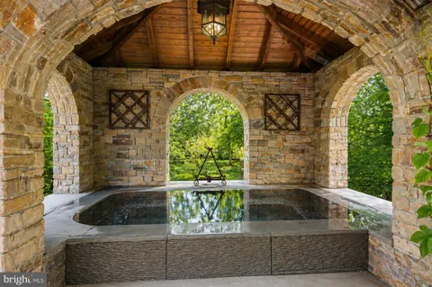 a view of yard with outdoor seating