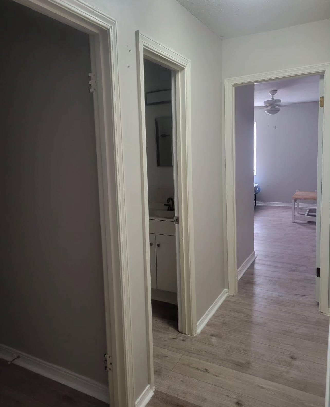 145 4th Avenue, Unit B3 Shalimar, FL 32579 - Photo 35 of 46 wooden floor with a bathroom