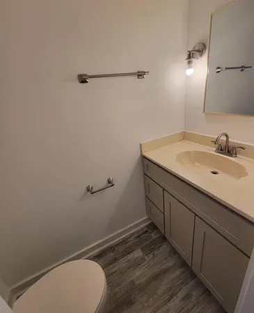 a bathroom with a sink and toilet
