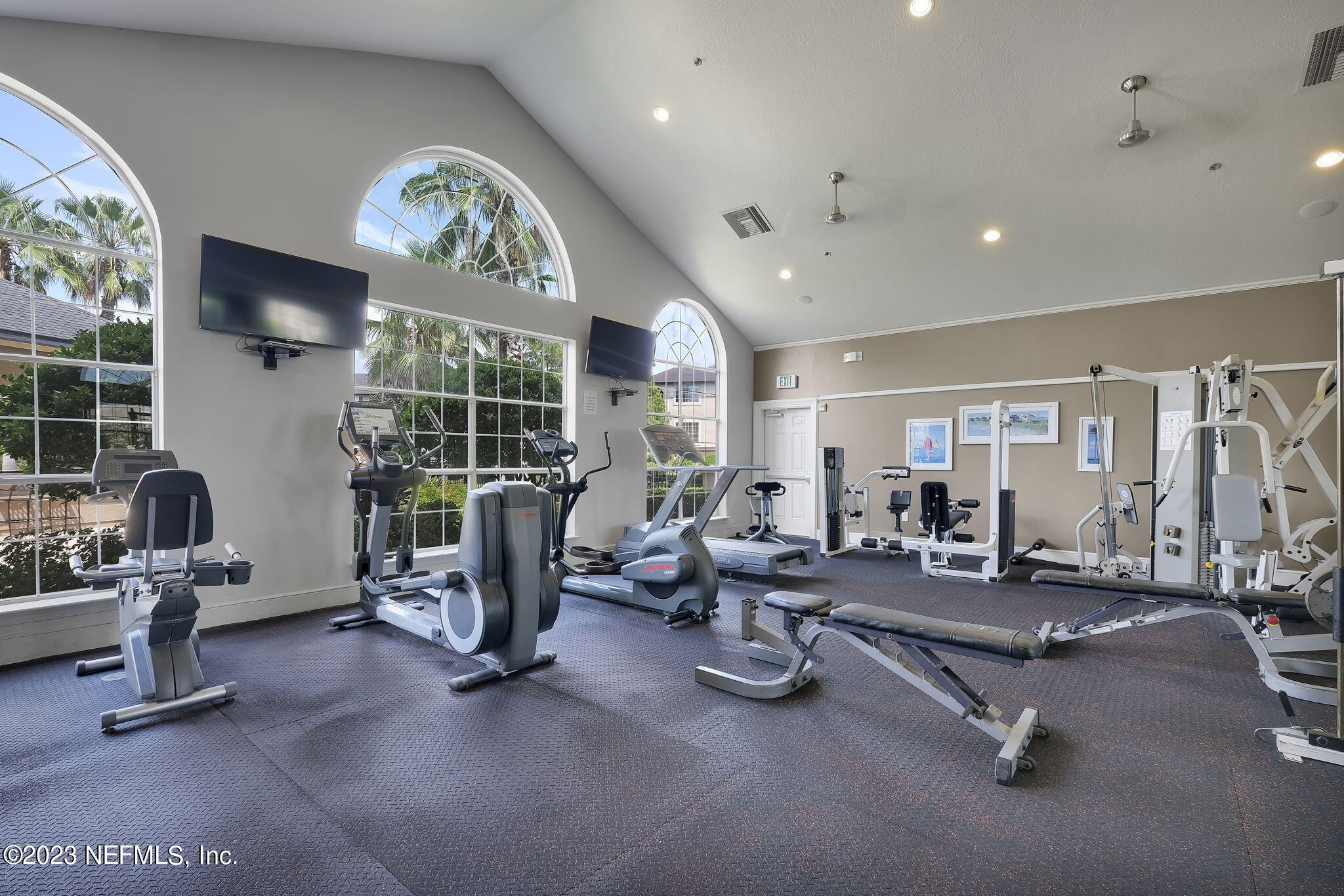 10961 Burnt Mill Road, Unit 427 Jacksonville, FL 32256 - Photo 42 of 50 a view of a room with gym equipment
