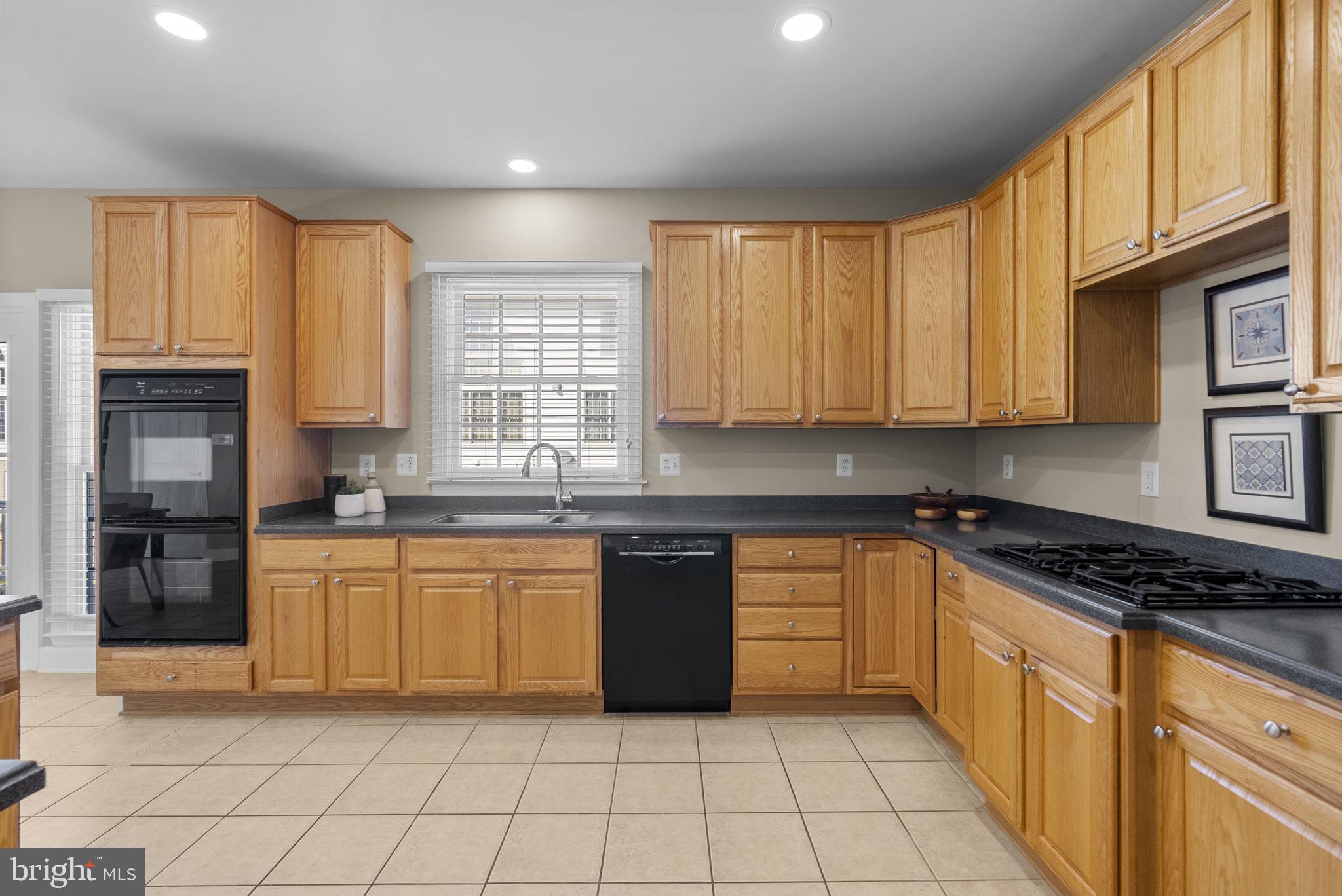 14421 Ashleigh Greene Road Boyds, MD 20841 - Photo 16 of 95 a kitchen with stainless steel appliances granite countertop a stove a sink and a microwave