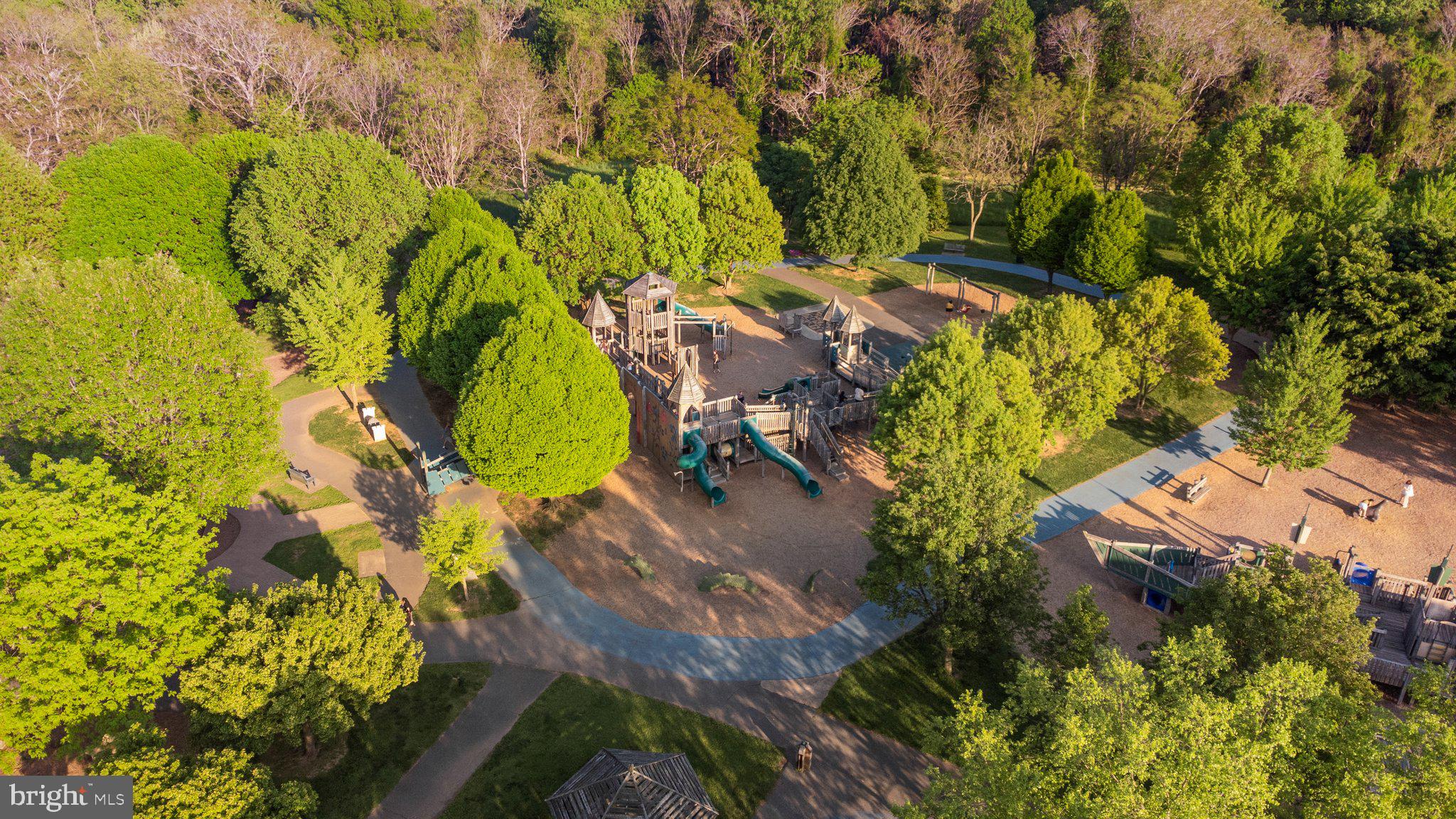 14421 Ashleigh Greene Road Boyds, MD 20841 - Photo 89 of 95 an aerial view of residential house with swimming pool and lawn chairs